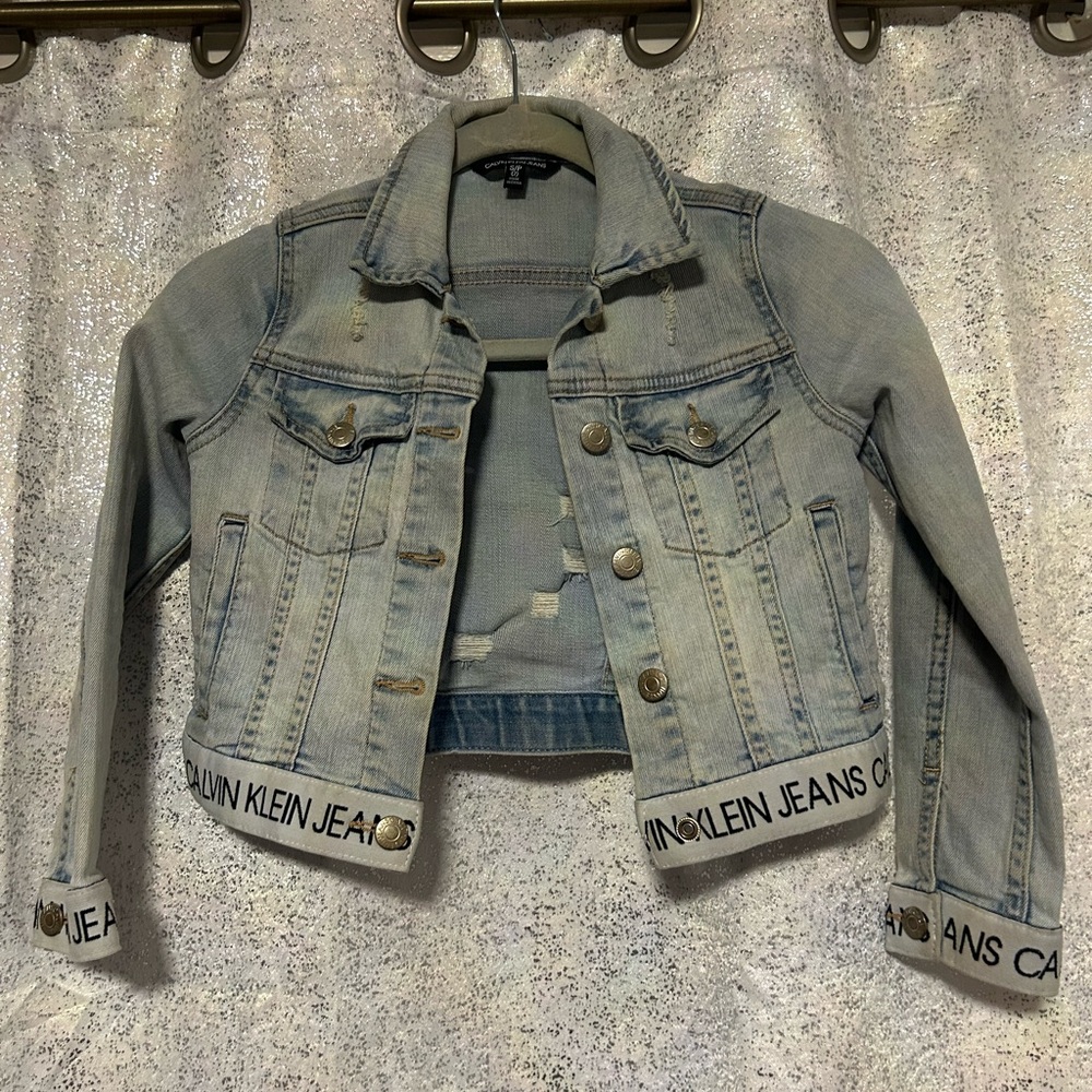 Calvin Klein Faded Blue Denim Jacket